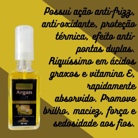 Imagem de Reparador de Pontas Floressence Óleo de Argan Frasco 50ml Kit Promocional 10 Unidades