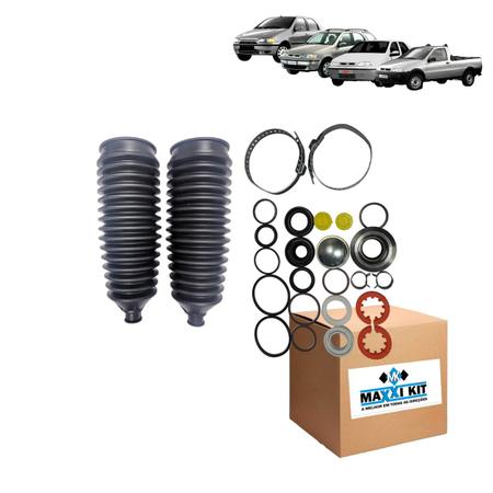 Reparo Caixa De Direção Hidráulica Fiat Palio / Weekend / Siena / Strada 1996 a 2002 - Maxxi Kit Imagem de Reparo Caixa De Direção Hidráulica Fiat Palio / Weekend / Siena / Strada 1996 a 2002