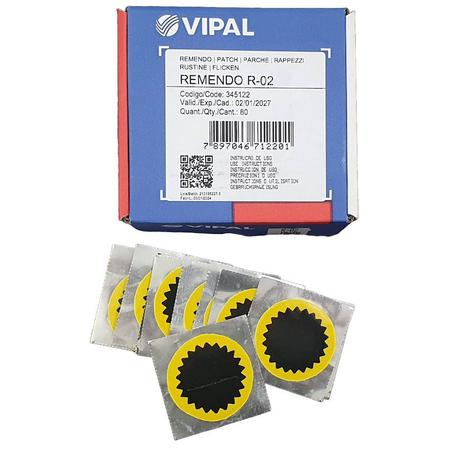 Reparo Camara Ar Bicicleta Moto Vipal Estrela R-02 Diâmetro 50mm c/80 Unidades Imagem de Reparo Camara Ar Bicicleta Moto Vipal Estrela R-02 Diâmetro 50mm c/80 Unidades