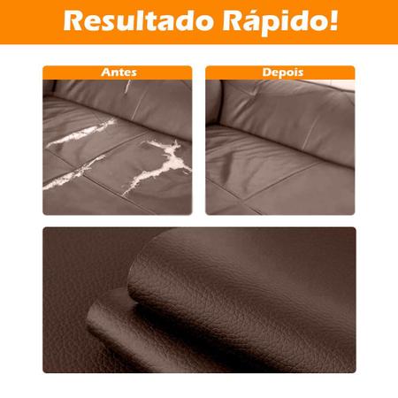 Imagem de Reparo material sintético Auto Adesivo Marrom Escuro 50x137cm