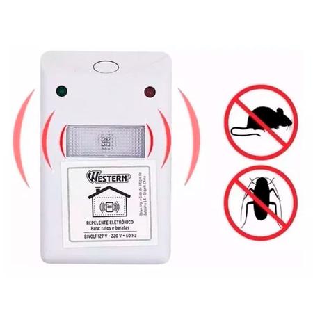 Imagem de Repelente Eletrônico Plug Tomada Para Casa Escritório Contra Ratos e Baratas