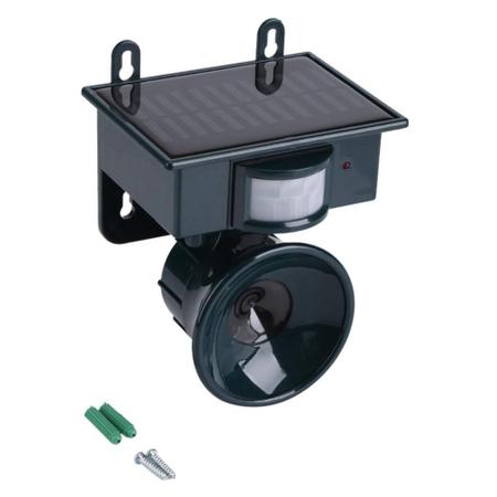 Imagem de Repelente Solar Ultrassonico Kit 2 Uni Espanta Pombos Ratos Aves Pragas Sensor Movimento Detecta Presença Jardim Casa