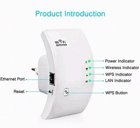 Imagem de Repetidor de Internet Wifi Extensor de Sinal Amplificador de Rede 300mbps