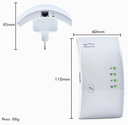 Imagem de Repetidor de Internet Wifi Extensor de Sinal Amplificador de Rede 300mbps