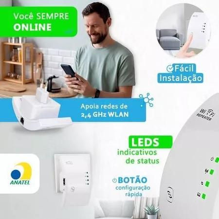 Imagem de Repetidor de Sinal Wi-Fi 600Mbps 2.4GHz Bivolt