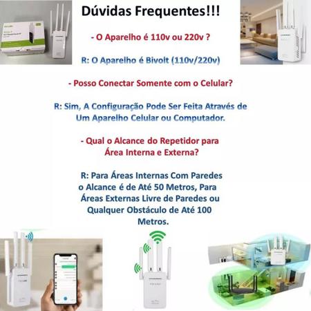 Imagem de Repetidor De Wifi Wireless Potente Amplificador Sinal Forte