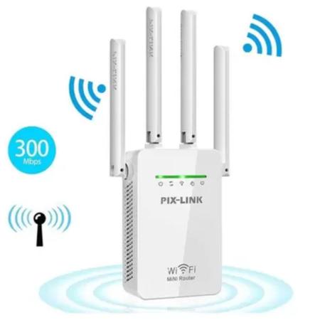 Imagem de Repetidor Wi-fi Roteador Wireless 2800m 4 Antenas Envio Já