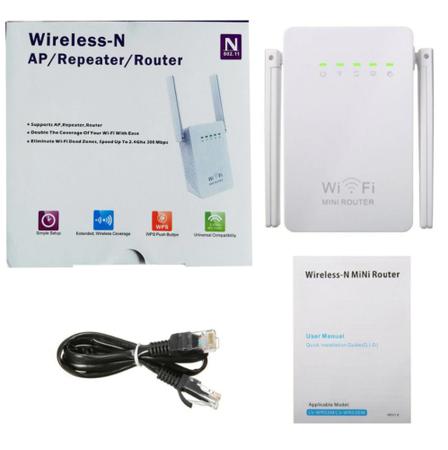 Imagem de Repetidor Wifi Roteador Sinal Wireless 2 Antenas 1200mbps
