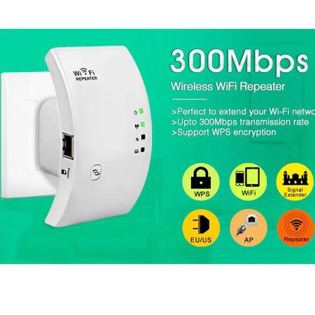 Repetidor Wifi Sinal Wireless Amplificador Extensor Potente