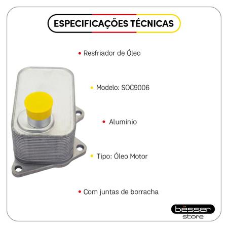 Imagem de Resfriador Óleo Audi A6 Motor 2.0 16V Trocador Calor 11 A 22