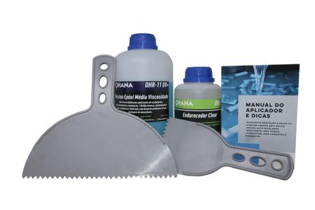 Imagem de Resina Epoxi Incolor com Proteção UV Rígida P/ Madeira E Laminados Kit 1,5kg