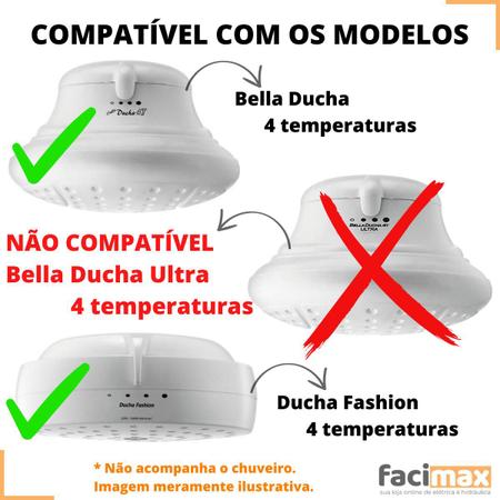 Imagem de Resistência Bella Ducha/Ducha Fashion (Paralela) - 127v (5500w)