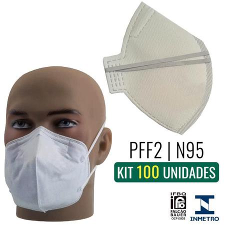 Imagem de Respirador PFF2-S N95 Branco s/ Válvula Kit com 100 Unidades ALLIANCE