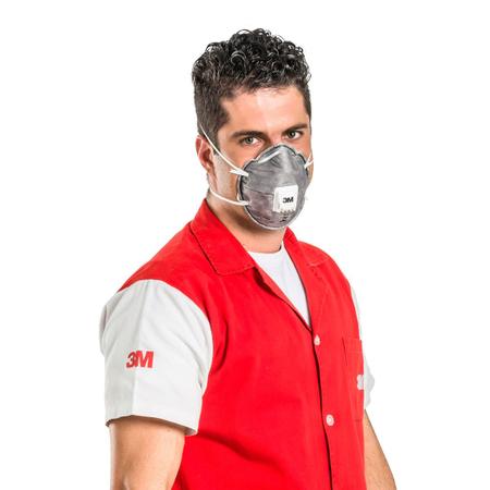 Imagem de Respirador semifacial reutilizável pff2 8023 máscara completa 3m 