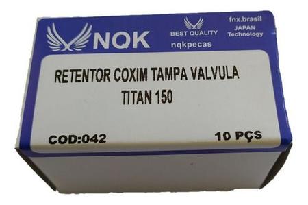 Retentor Coxim Tampa De Cabeçote (válvula) Titan 150 10 Un - NQK Imagem de Retentor Coxim Tampa De Cabeçote (válvula) Titan 150 10 Un