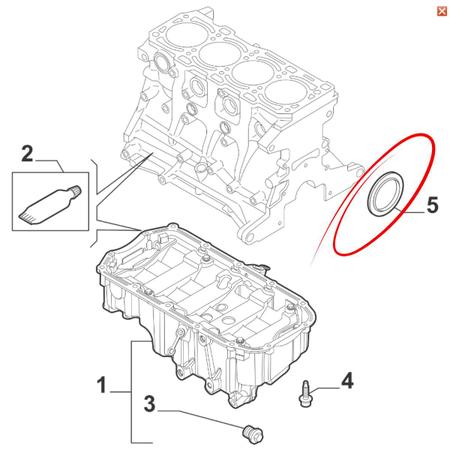 Imagem de Retentor Traseiro Volante 1.0 / 1.3 Firefly Fiat (55267742)