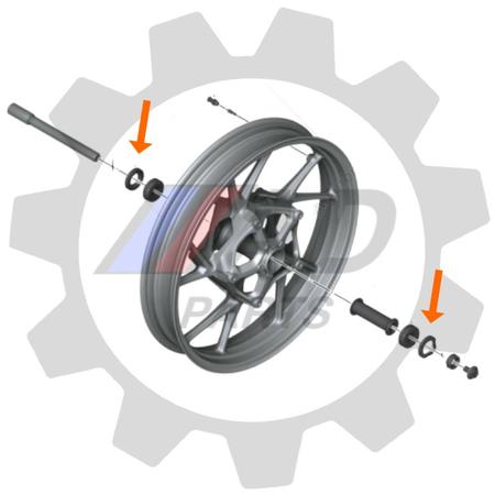 Imagem de Retentores Roda Dianteira BMW F800R 2005 até 2014