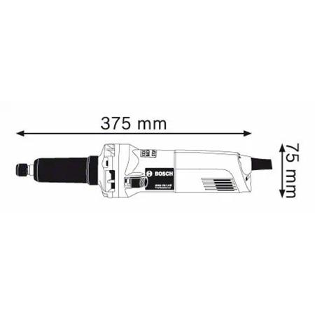 Retífica Elétrica Reta 500W GGS28 Bosch