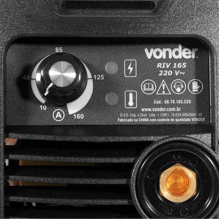 Imagem de Retificador inversor de solda 160a 220 volts monofásica para eletrodo riv165 - Vonder