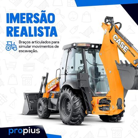 Imagem de Retroescavadeira Máquina Original Presente Inmetro Escavação Crianças Educativo Atividade Construção