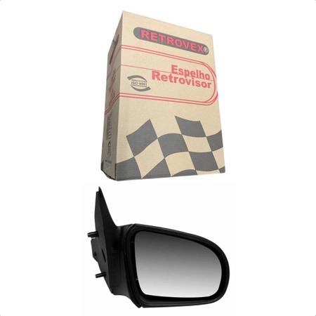 Imagem de Retrovisor chevrolet corsa 1994 em diante 2/4 p lado esquerdo sem controle retrovex