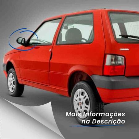 Imagem de Retrovisor Esquerdo (motorista) Fiat Uno Mille Fire Way 2 portas 2006 2007 2008 2009 2010 2011 2012 2013 com Controle interno Regulagem e Acabamento