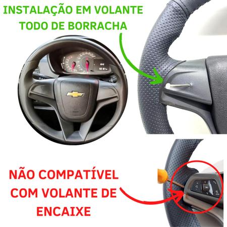 Imagem de Revestimento Couro Volante De Borracha Chevrolet Sonic Lt 2012 2013 2014