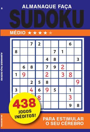 ALMANAQUE FAÇA SUDOKU - MÉDIO  Livraria Martins Fontes Paulista