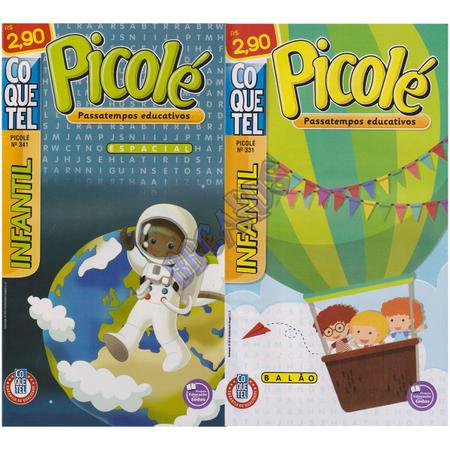 Kit 3 Revista Infantil Picolé Vamos Brincar Passatempos Colorir Jogos e Atividades  Educativas - Coquetel - Outros Livros - Magazine Luiza