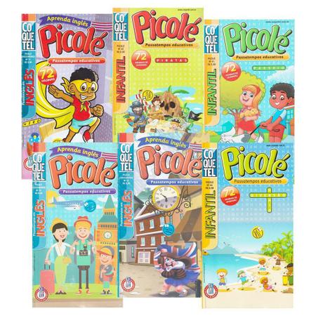 Kit 3 Revista Infantil Picolé Vamos Brincar Passatempos Colorir Jogos e Atividades  Educativas - Coquetel - Outros Livros - Magazine Luiza