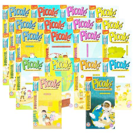 Kit 3 Revista Infantil Picolé Vamos Brincar Passatempos Colorir