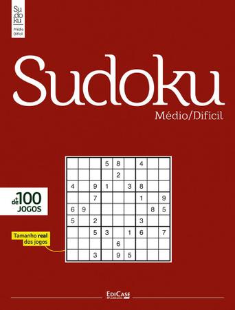 Livro Sudoku - Fácil/Médio - Só Jogos 9X9 - 6 Por Página - Edicase  Publicacoes - Outros Livros - Magazine Luiza