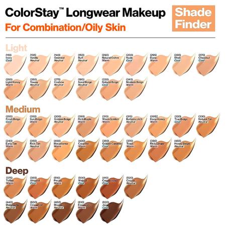 Revlon ColorStay Pele Mista Oleosa 330 Natura Tan Base 30ml Imagem de Revlon ColorStay Pele Mista Oleosa 330 Natura Tan Base 30ml