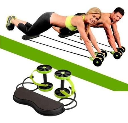 Imagem de Revoflex Xtreme Musculação Exercícios Fitness Com Roda