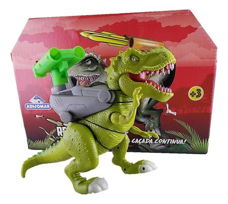 Brinquedo Dinossauro Rex Attack Defender Adijomar - Jurassic Park - Jóia  Presentes e Utilidades