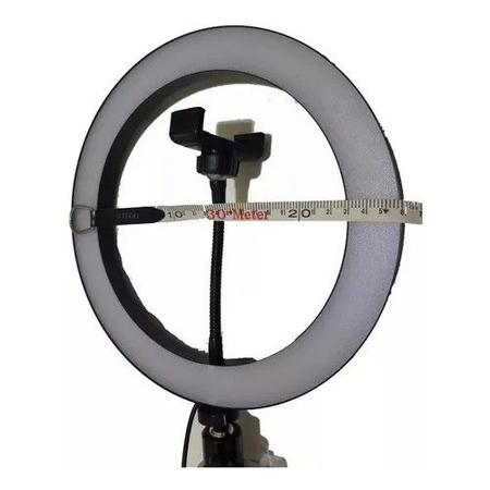 Imagem de Ring Light Completo Iluminador Portátil 26cm + Tripé 2m Top
