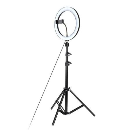 Imagem de Ring Light Iluminador Anel Luz 36cm 14 Polegadas Tripé 2,1m