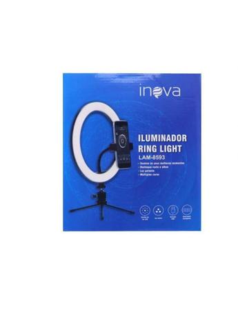 Imagem de Ring Light iluminador de 10" 40cm com tripé completo - Inova