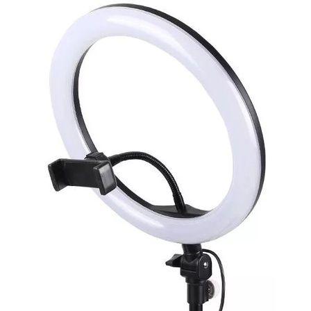 Imagem de Ring Light Iluminador de led Portátil 26cm+tripé2m+controle t