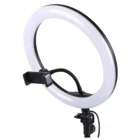 Imagem de Ring light led selfie 10" com tripé luz p celular blogueira foto