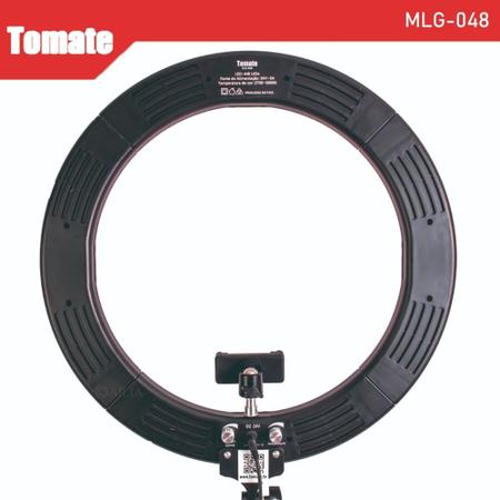 Imagem de Ring Light Tomate Led 48cm 18 Polegadas 80w MLG-048