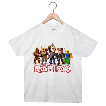 Camiseta Infantil Roblox Com Nome E Idade - Qualquer Cor!