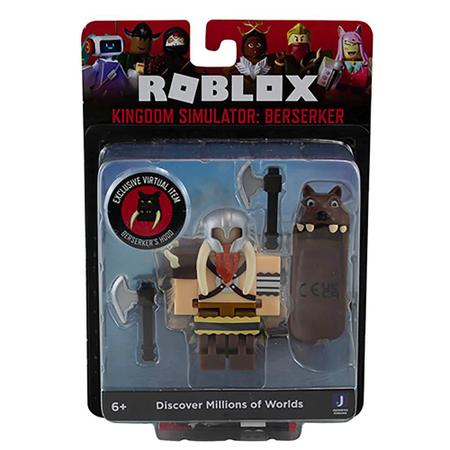 New Roblox Kingdom Simulator Berserk Figure - With Exclusive Virtual Item,  New