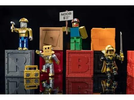 Roblox Kit Gold Collection Aniversario Set Dourado 4 Figuras