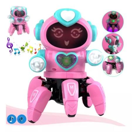 Brinquedo ROBO LADY COM FACE DIGITAL LUZ Robô Cyber Bat Aranha Som