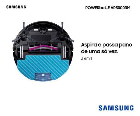 Imagem de Robô Aspirador Samsung Wifi Varre, Passa Pano, Retorna Base