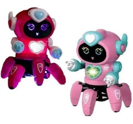 Brinquedo Robô Dançarino BOT ROBOT ROSA COM SOM E LUZES 3D - Iannuzzi Kids  - Robô - Magazine Luiza