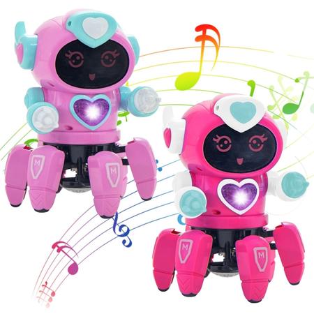 Brinquedo Robô Dançarino BOT ROBOT ROSA COM SOM E LUZES 3D - Iannuzzi Kids  - Robô - Magazine Luiza