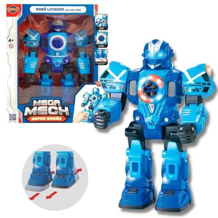 Figura de Ação - Robô com Luz e Som - Mega Mech - Toyng