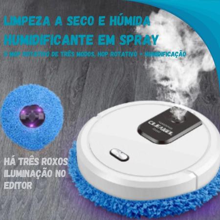 Imagem de Robot Limpeza Automática Mop Preto 110V/220V